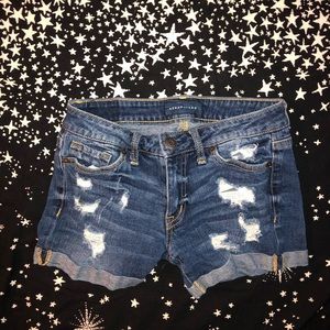 Denim shorts